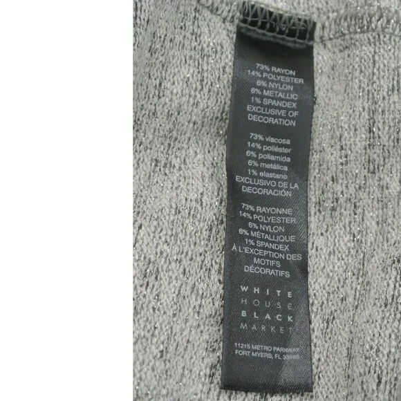 White House Black Market Gray Layered Knit Cowl Neck Sweater + Tank Set (Size S) - Picture 13 of 16